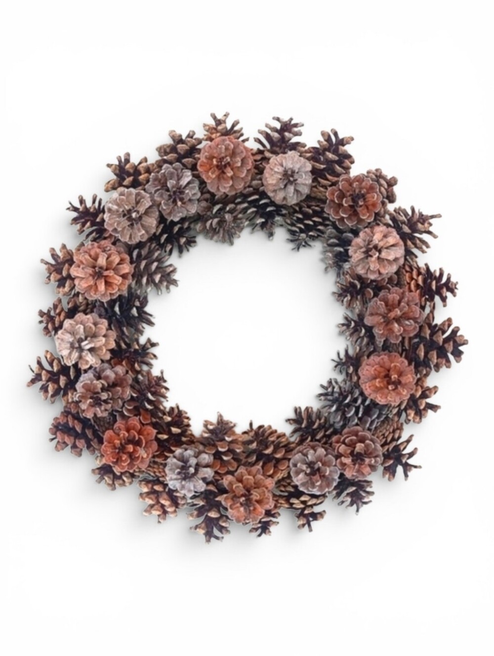 Natural Pinecone Holiday Wreath - Brown - Picture 3 of 3